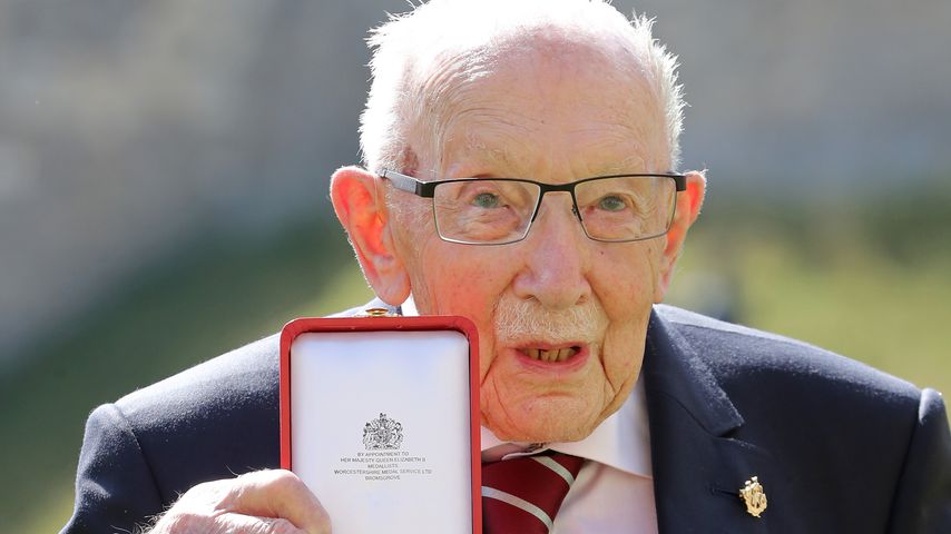 Captain Tom Moore im Juli 2020 auf Windsor Castle