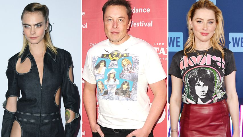 Elon Musk streitet Dreier-Romanze mit Cara und Amber ab