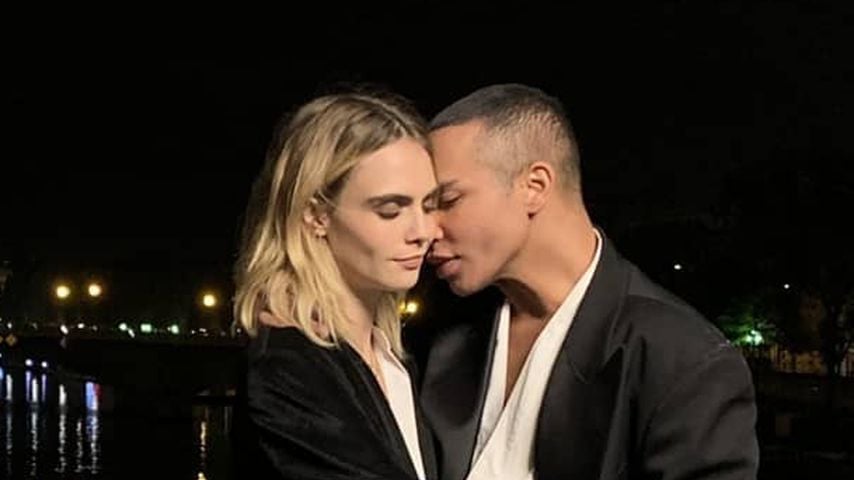 Nicht Ashley! Wen knutscht Cara Delevingne denn hier?