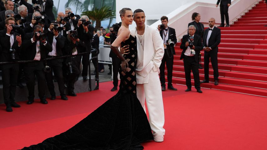 Cara Delevingne und Olivier Rousteing auf dem Filmfestival in Cannes, Mai 2022