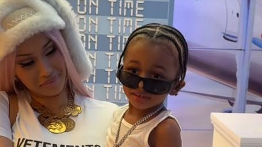 Rapperin Cardi B und ihr Sohn Wave
