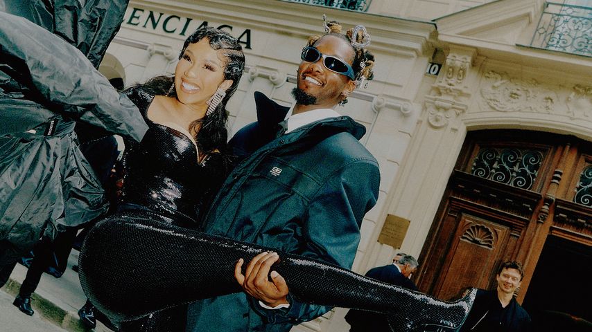 Cardi B und Offset bei der Balenciaga Show in Paris