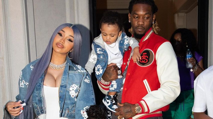 Cardi B und Offset mit ihren Kindern Kulture und Wave