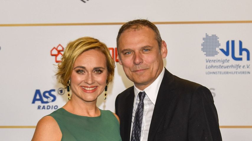 Caren Miosga und Tobias Grob bei der Verleihung des Deutschen Radiopreises, 2019