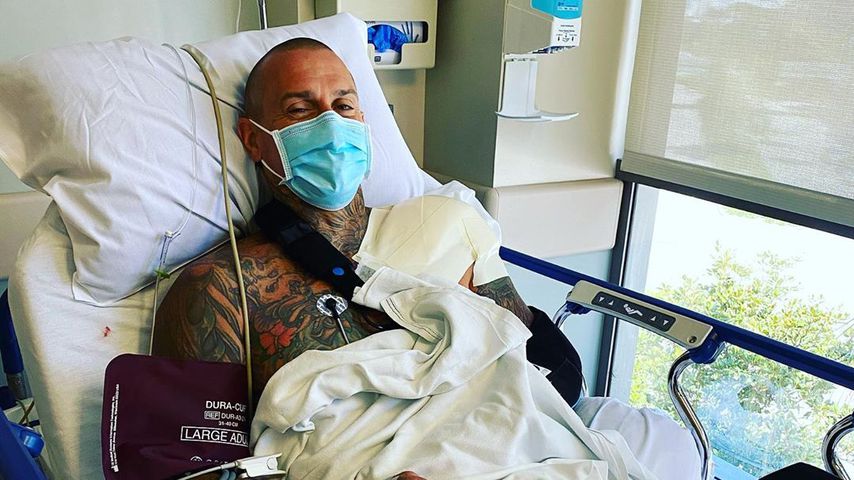 Carey Hart im Krankenhaus, August 2020