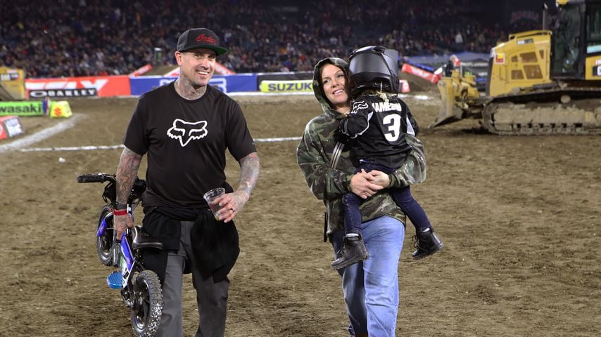 Carey Hart und Pink mit ihrem Sohn Jameson Moon