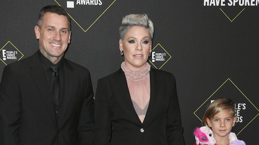 Carey Hart und Pink mit ihren Kindern, 2019