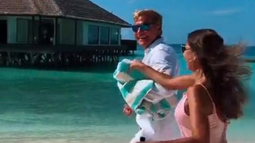 Carina Walz und Dieter Bohlen auf den Malediven