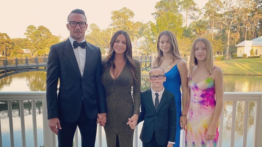 Carl Lentz mit seiner Frau Laura und ihren drei Kindern