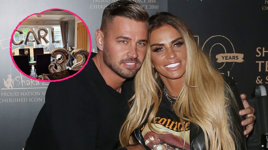 So aufwendig schmückte Katie Price für Carl Woods Geburtstag