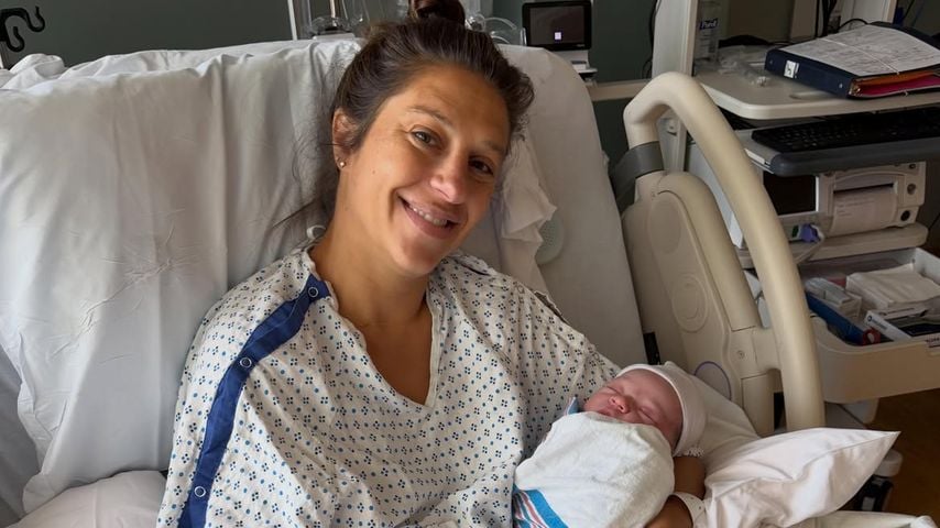 Carli Lloyd mit ihrem Sohn Hunter