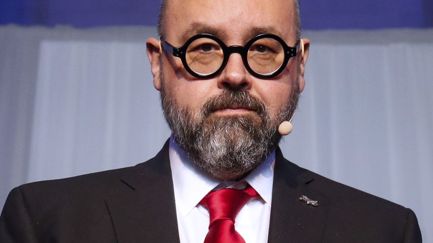 Carlos Ruiz Zafón bei einer Buchpräsentation in Barcelona im November 2016
