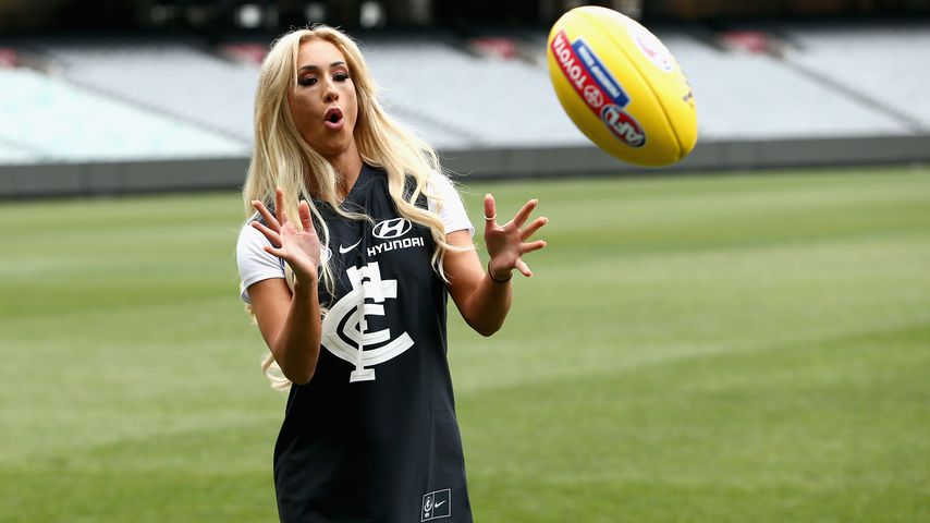 Carmella bei einem WWE-Event in Australien im Juni 2018