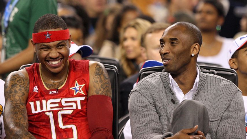 Die Basketball-Stars Carmelo Anthony und Kobe Bryant
