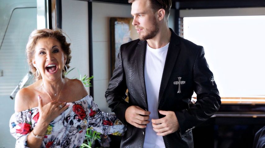 Carmen Geiss und Model Charlie Taylor, "Die Geissens"