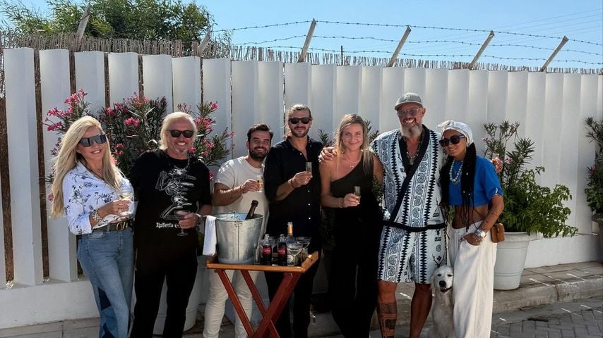 TV-Stars Carmen Geiss, Robert Geiss und ihre Freunde auf Mykonos