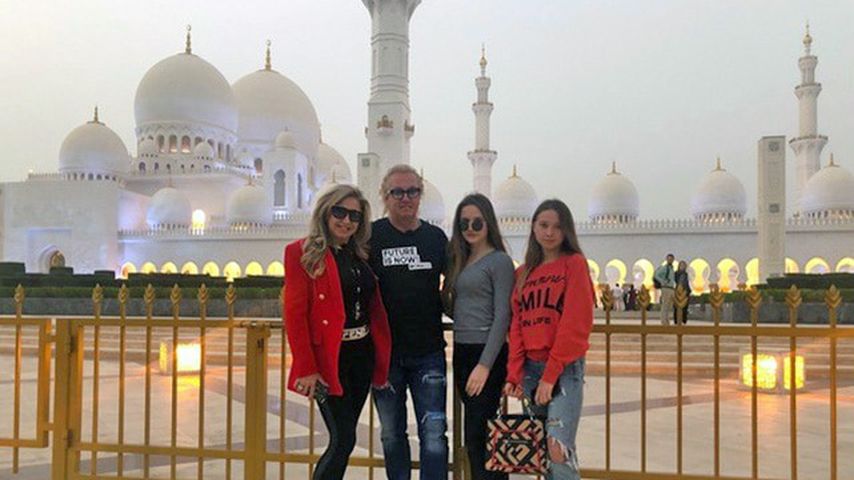 Carmen, Robert, Davina und Shania Geiss in Abu Dhabi