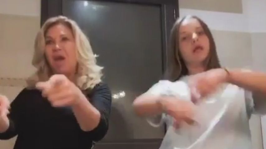 Carmen und Davina Geiss in einem TikTok-Clip, Mai 2020