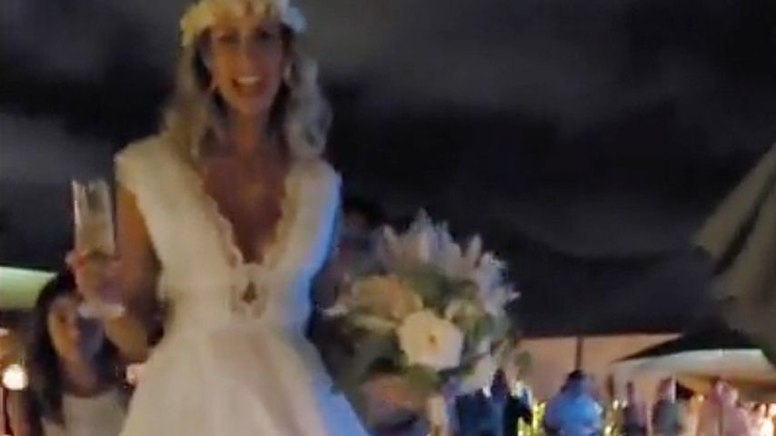Carolina Peukmann bei ihrer Hochzeit