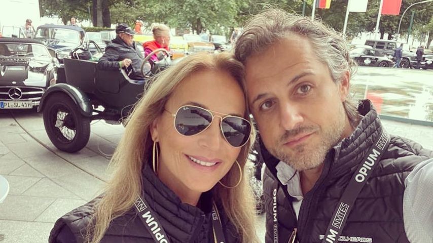 Caroline Beil und ihr Mann Philipp Sattler im August 2021