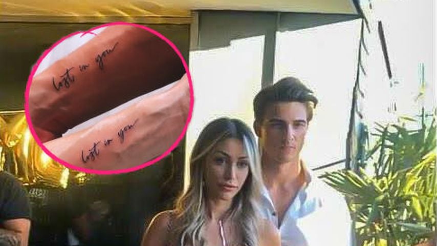 Liebesbeweis: Richard Heinze und Caro haben Paar-Tattoos
