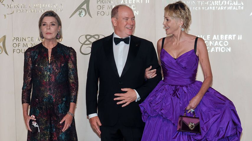 Caroline von Hannover, Albert von Monaco und Sharon Stone, September 2021
