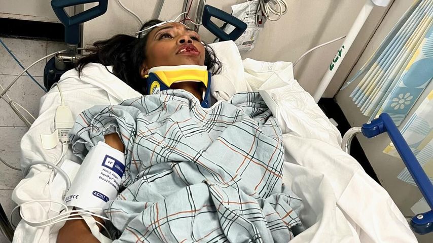 Carrie Bernans im Krankenhaus