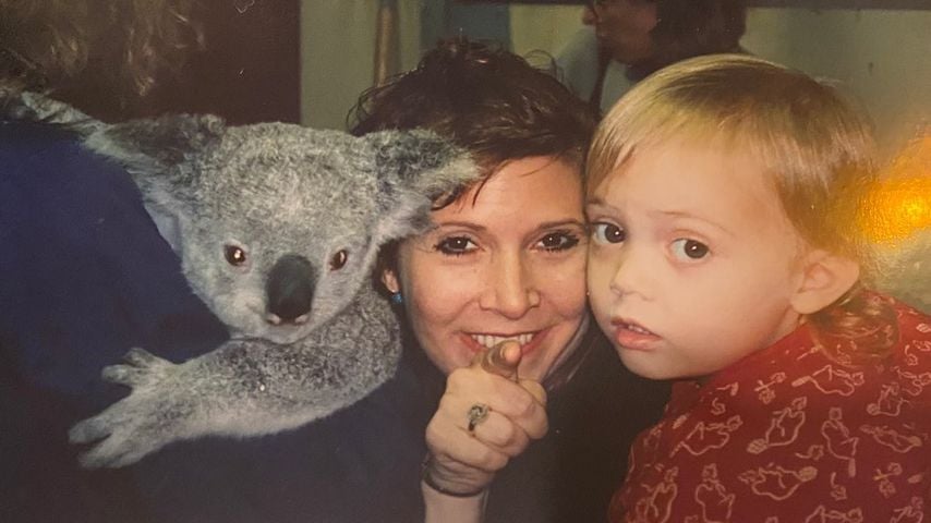 Schauspielerin Carrie Fisher und ihre Tochter Billie Lourd