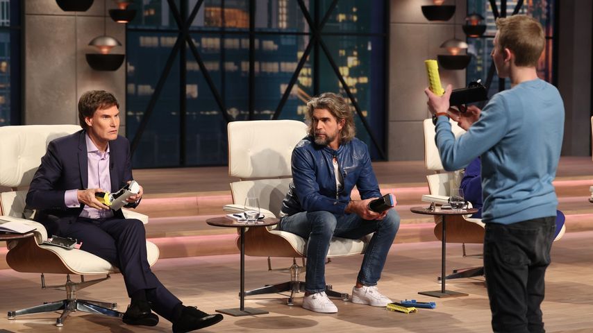 Carsten Maschmeyer, Nils Glagau und Aaron Holzhäuer bei "Die Höhle der Löwen"