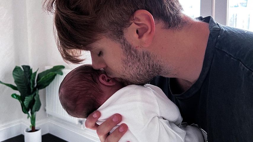 Casey Johnson und sein Sohn Oax Rubi