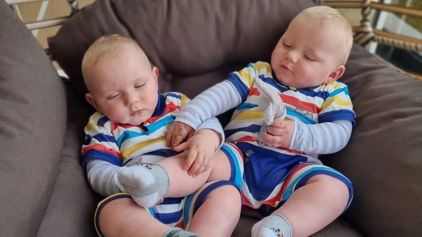 Casey und Emory, Kinder von Sarafina Wollny