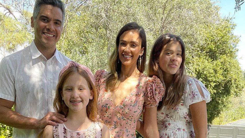 Cash Warren und Jessica Alba mit ihren Kids, April 2021
