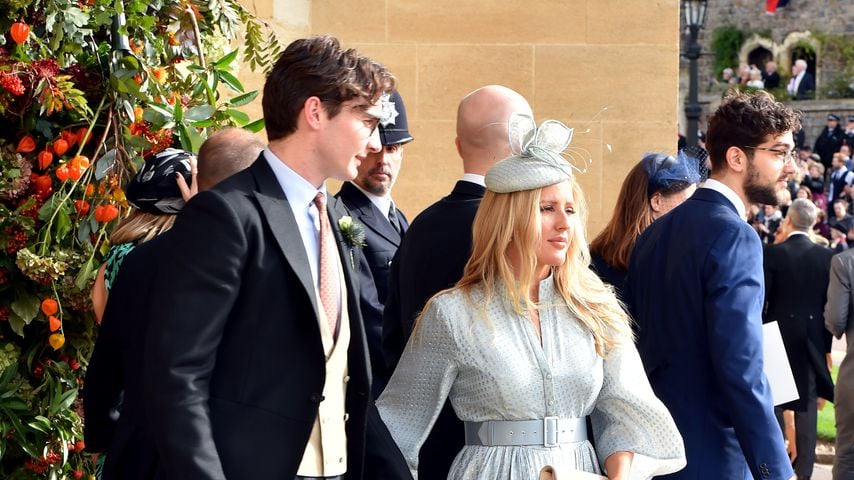 Caspar Jopling und Ellie Goulding auf der Hochzeit von Prinzessin Eugenie in Windsor, 2018