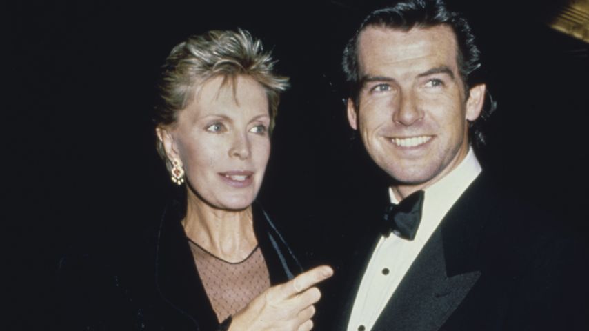 Cassandra Harris und Pierce Brosnan bei einem Event in New York City im November 1989