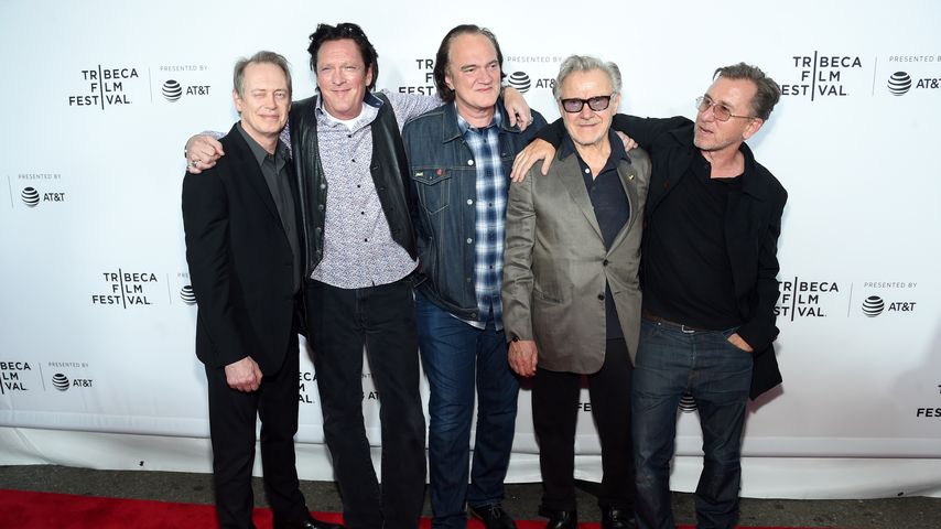 Steve Buscemi, Michael Madsen, Quentin Tarantino, Harvey Keitel und Tim Roth, "Reservoire Dogs"-Cast