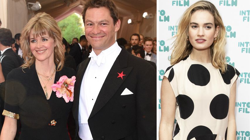 Dominic Wests Affäre mit Lily James: Ehefrau wusste nichts!