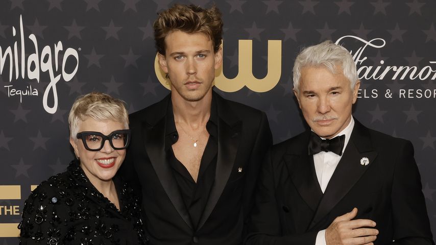 Catherine Martin, Austin Butler und Baz Luhrmann bei den Critics Choice Awards 2023