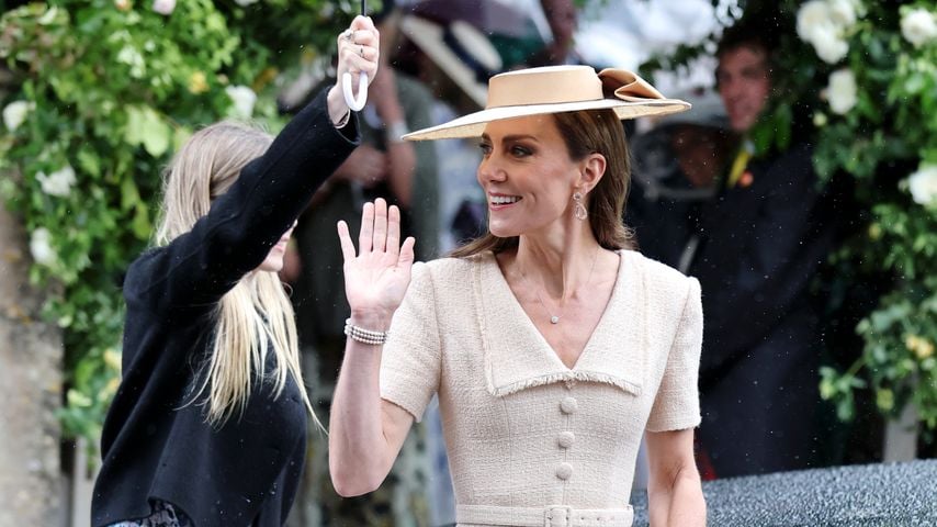 Prinzessin Kate verlässt die Hochzeit von Peter Phillips und Harriet Sperling in Kemble