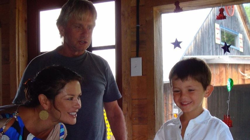 Catherine Zeta-Jones, Michael Douglas und ihr Sohn Dylan