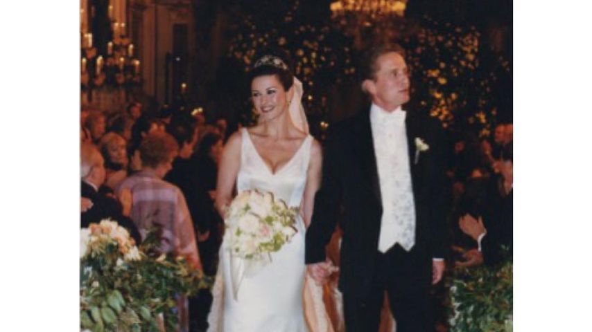 Catherine Zeta-Jones und Michael Douglas am Tag ihrer Hochzeit