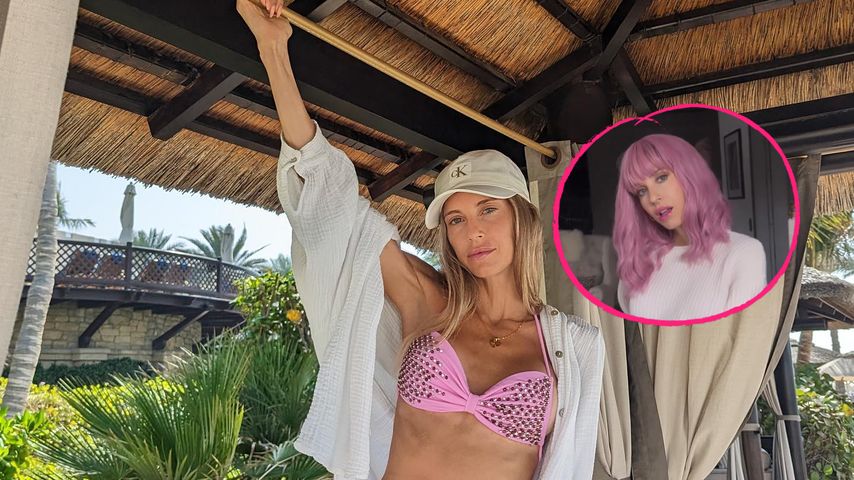 Neue Frise? Cathy Hummels zeigt sich mit pinker Haarpracht