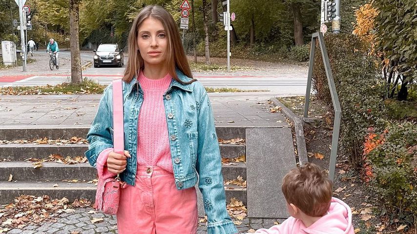 Cathy Hummels mit Sohn Ludwig