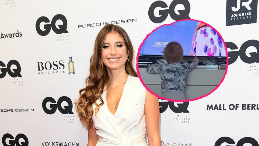 Baby Ludwig erkennt seine Mama Cathy Hummels im Fernsehen!
