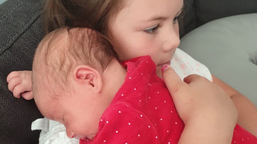 Celina-Sophie Wollny mit ihrer Schwester Anastasia Sophie