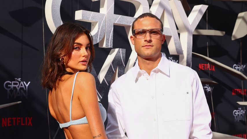 Céline Bethmann und Lukas Bossert bei der Premiere von "The Gray Man" in Berlin, Juli 2022