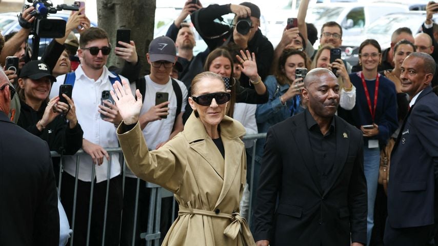 Ankunft von Céline Dion am Hotel Le Royal Monceau in Paris vor ihrer Konzertreihe