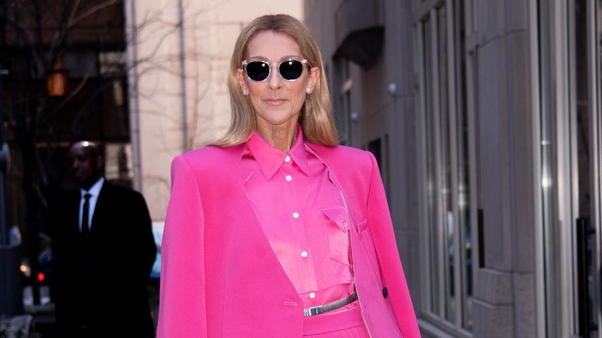 In knalligem Pink: Celine Dion setzt cooles Mode-Statement