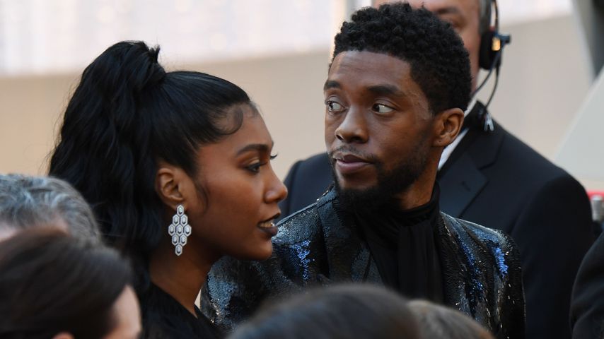 Chadwick Boseman mit seiner Frau Taylor Simone Ledward im Februar 2019