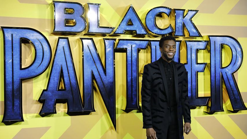 Chadwick Boseman bei der europäischen "Black Panther"-Filmpremiere in London im Februar 2018