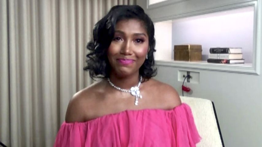 Chadwick Bosemans Ehefrau Taylor Simone Ledward bie den Critics' Choice Awards 2021